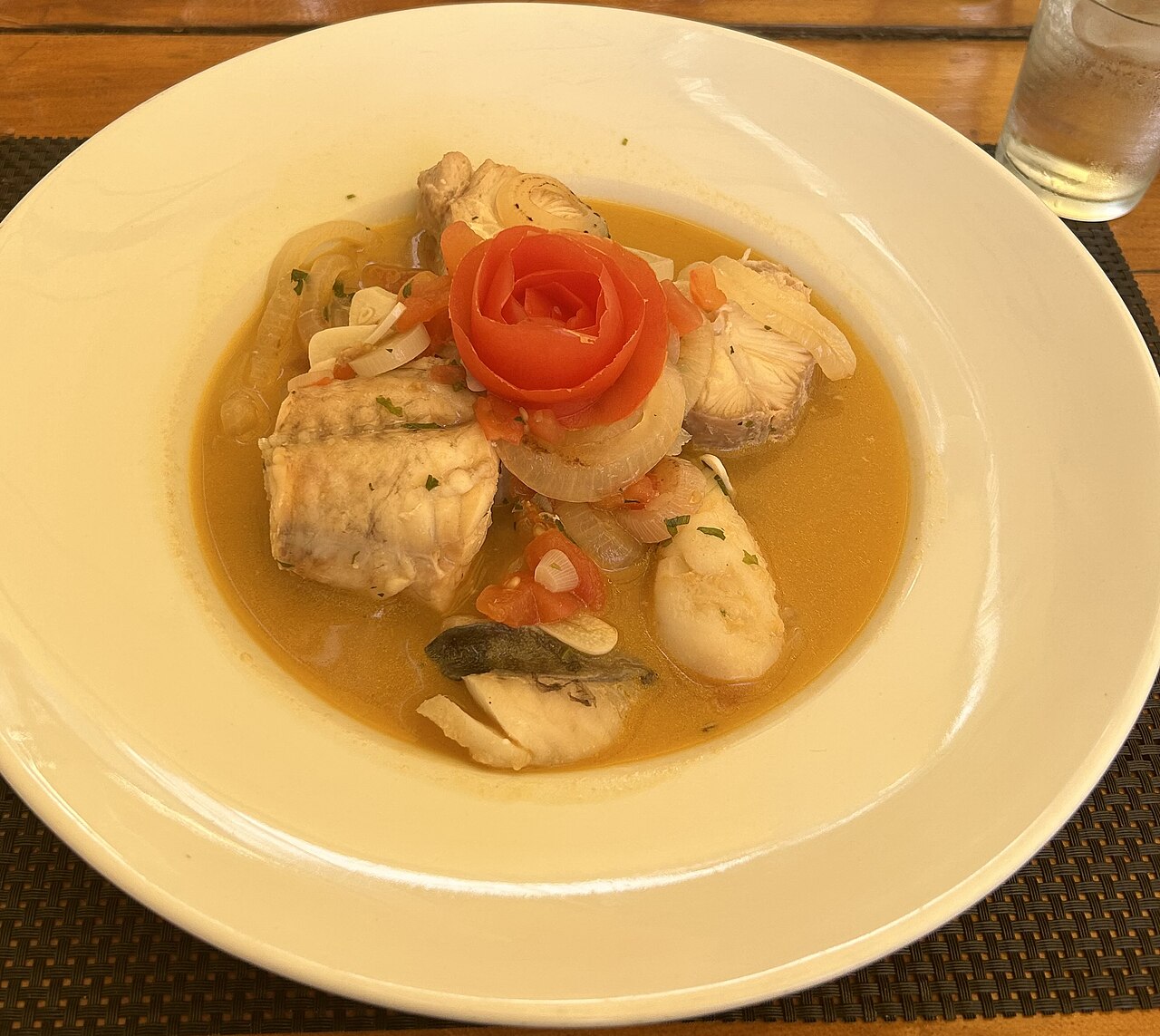 A pot of gregada, the Hvar fish stew
